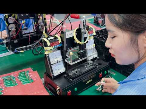 PCB assembly on an SMT production line