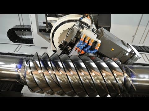 Fast Extreme High Precision Automatic Thread Rolling Cutting Machine, Metal Milling Machine At Work