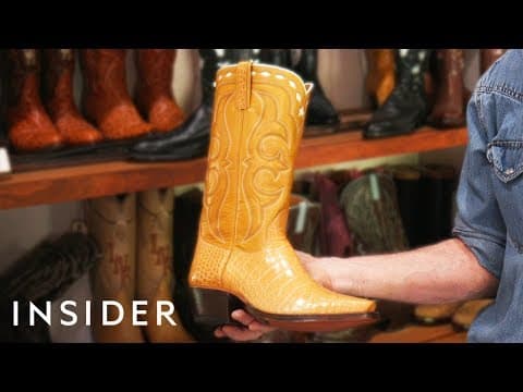 How $3,000 Custom Cowboy Boots Are Made